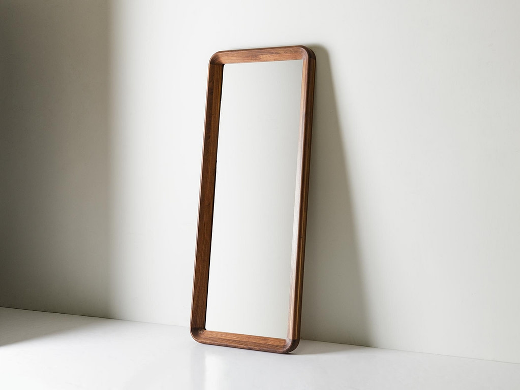 Simple Mirror Modern Wood Framed Mirror Kalon Studios US