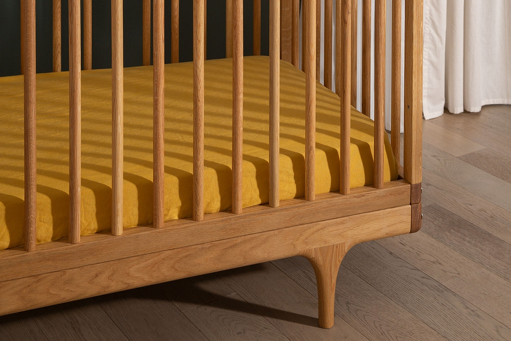 Kalon x Morrow Heirloom Linen Crib Sheet Kalon Studios US