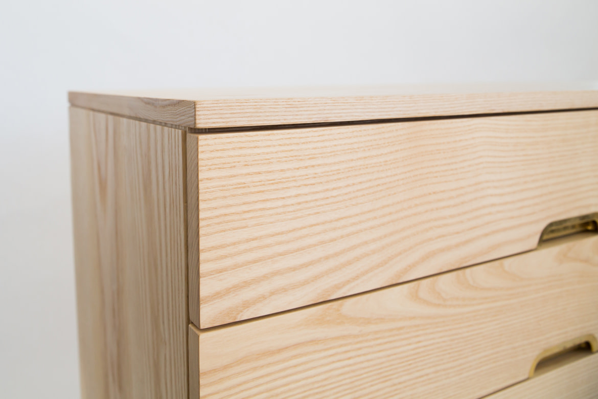 Simple Dresser detail solid ash