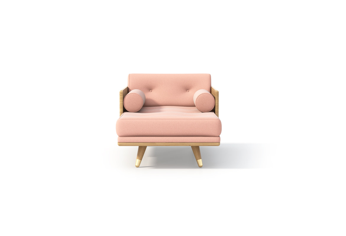 No.5 Series Chaise front view