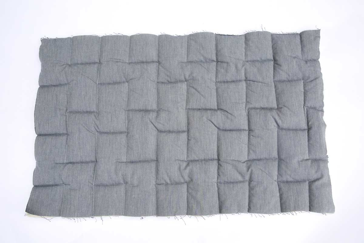 Dream No. 1 Mattress Ticking in Blue Linen