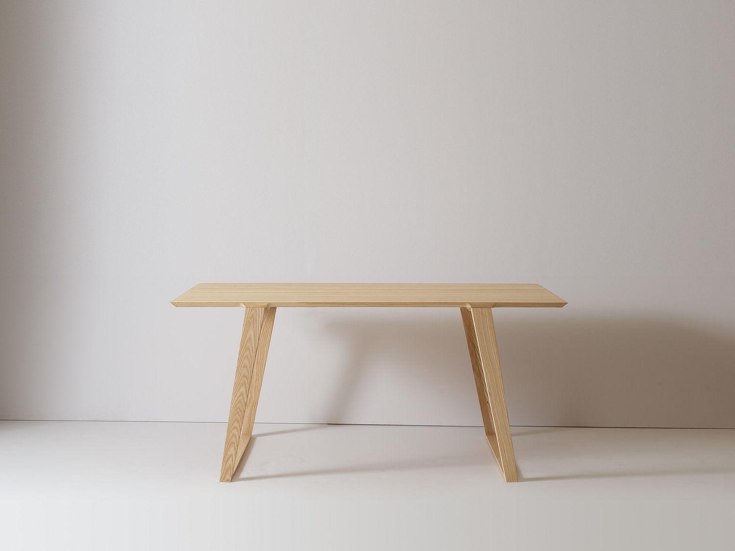 Small Isometric Table in Ash