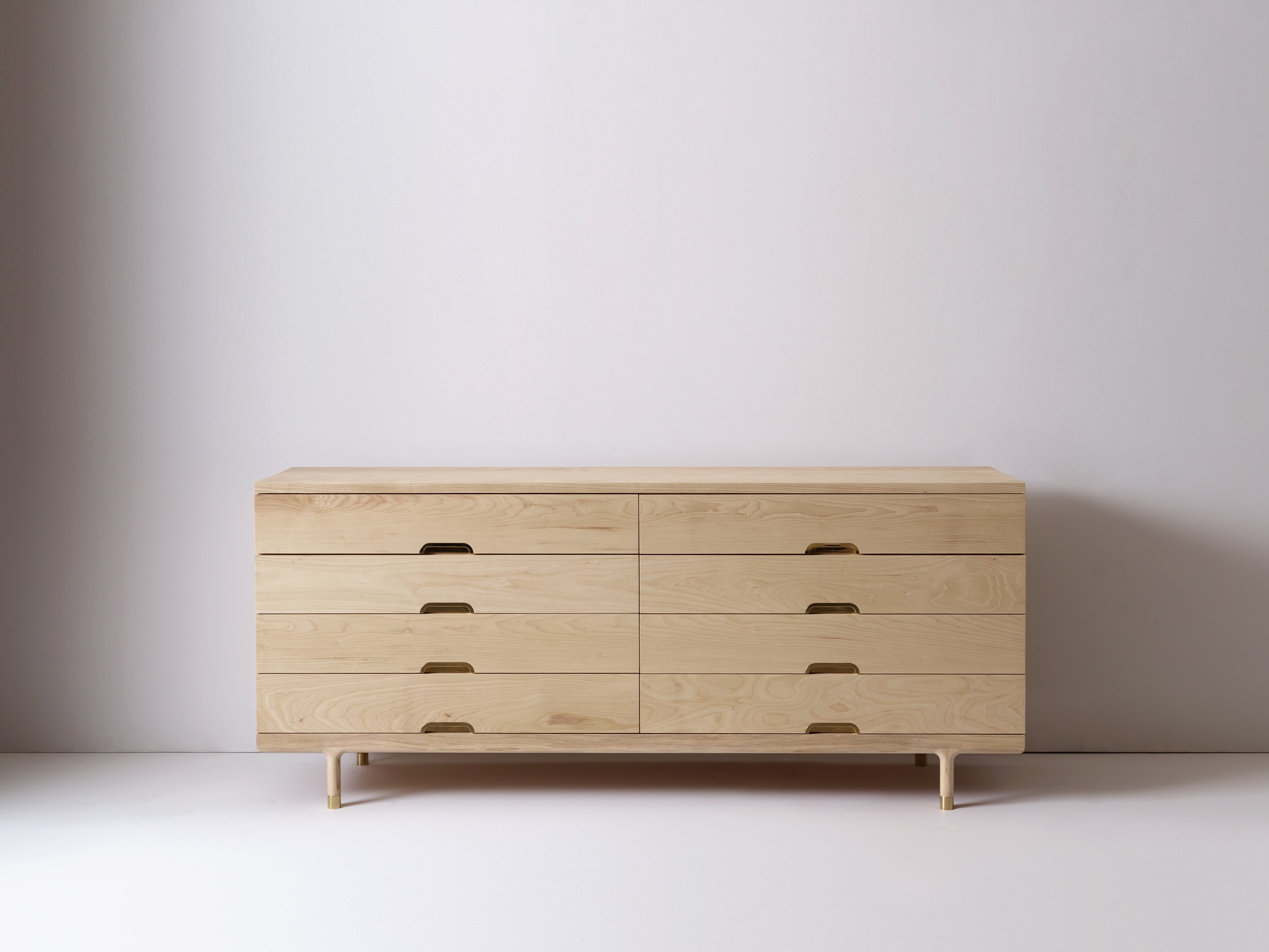 Modern Solid Wood Simple Dresser in Ash