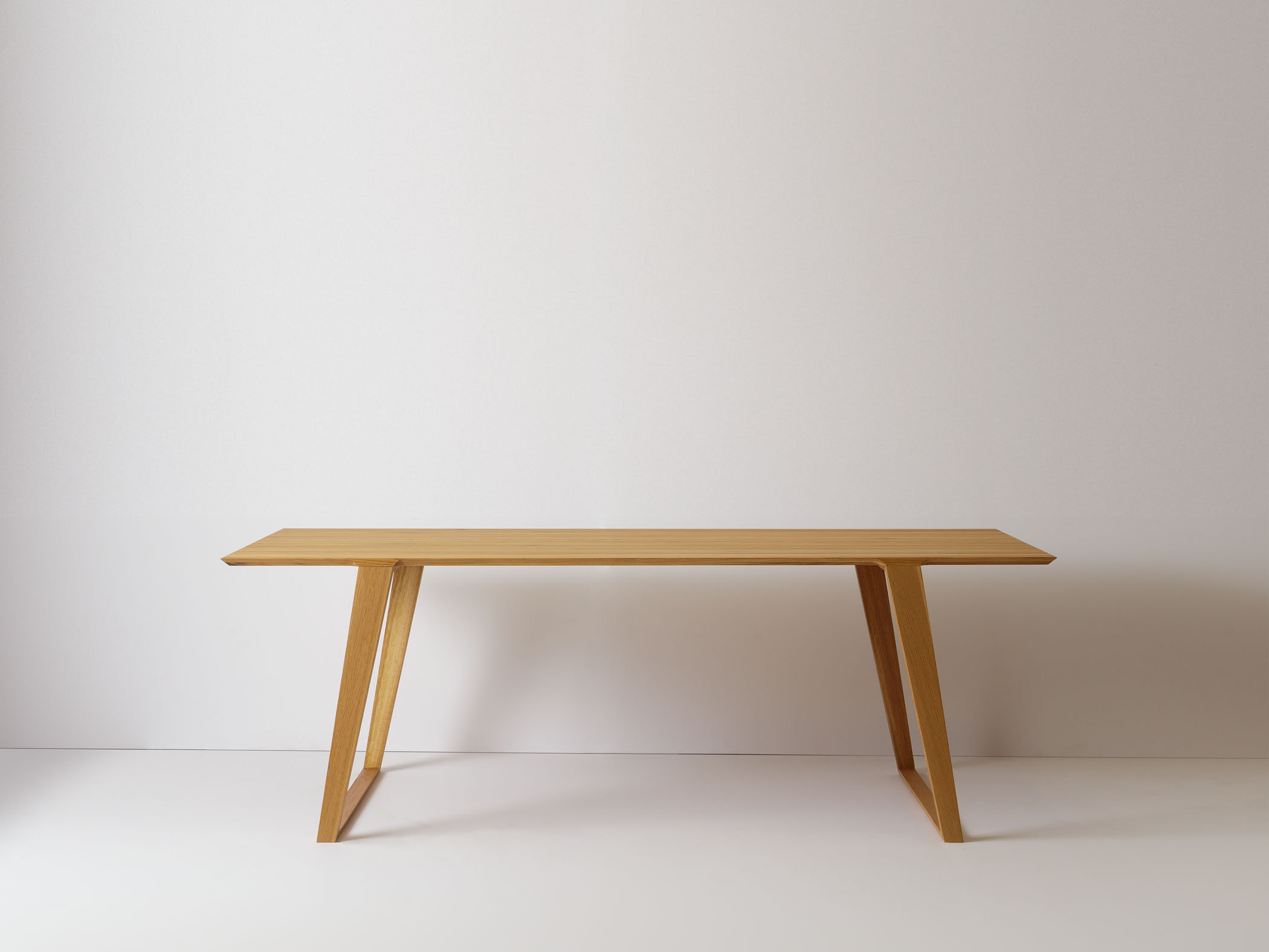 Isometric Table in White Oak