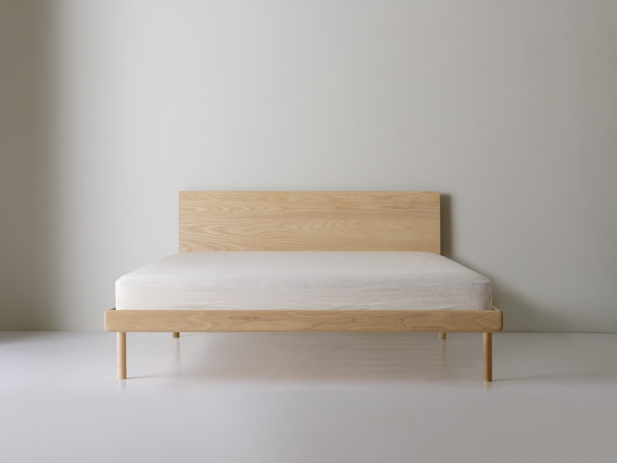 Simple Bed - Modern Platform Bed With Brass Feet | Kalon Studios Us