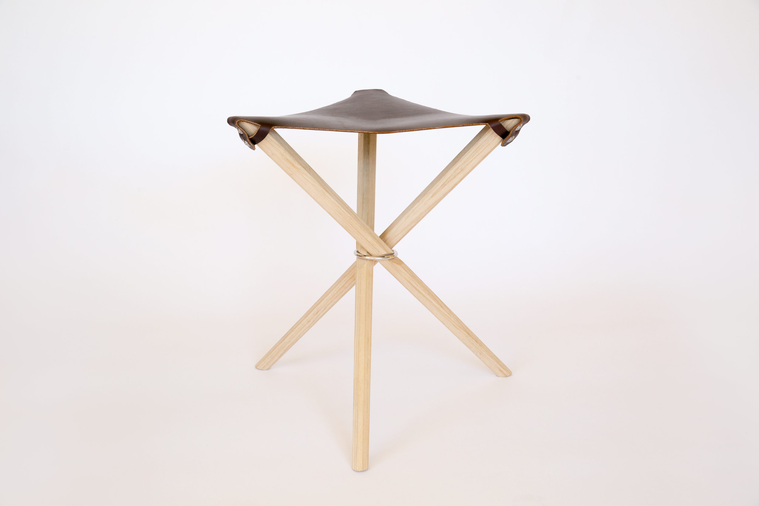 Coyote Stool in Dark Brown Latigo