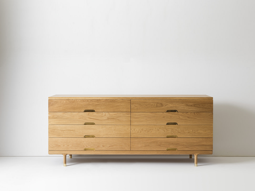 white and oak dresser Farmhouse White Oak 6-Drawer 52 in. W Dresser with Faux Double Drawers