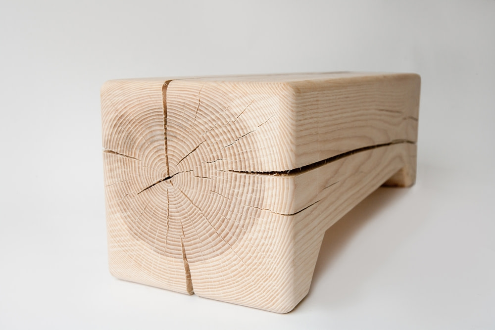 Trunk - Modern Raw Wood Bench | Kalon Studios US