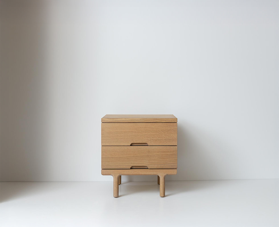 Simple Side Table White Oak