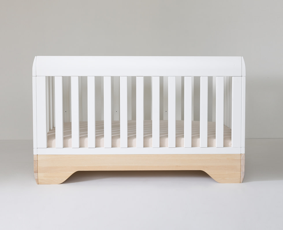 White and oak crib top