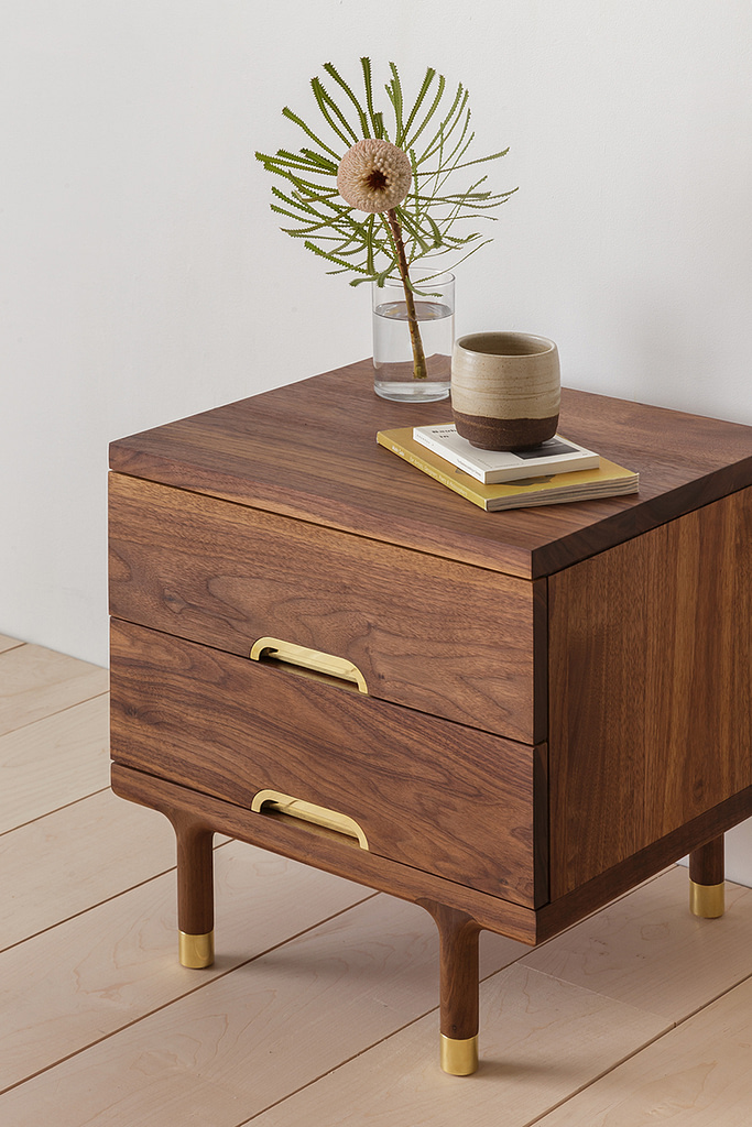 Simple Side Table Walnut Kalon Studios US